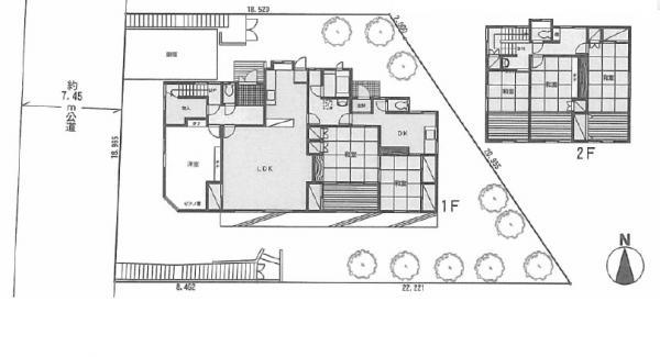 Floor plan. 25,800,000 yen, 6LDK, Land area 483.25 sq m , 2 places happy kitchen for those who are building area 205.78 sq m 2 family house your consideration!