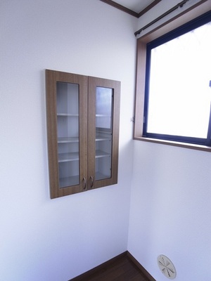 Receipt. Cupboard that has been installed on the wall of the dining kitchen.