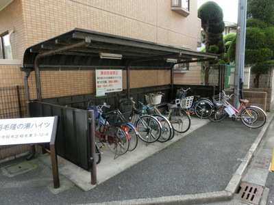 Other common areas. On-site bicycle parking lot