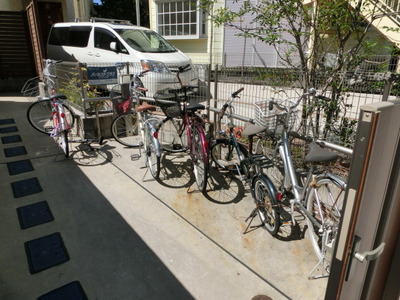 Other common areas. Bicycle parking space