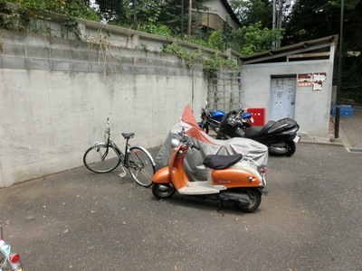 Other common areas. On-site bicycle parking lot