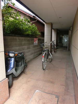 Other common areas. bicycle parking space