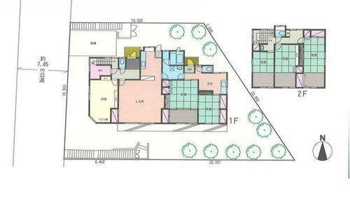 Floor plan. 25,800,000 yen, 6LDK, Land area 483.25 sq m , Building area 205.78 sq m   [Floor plan]