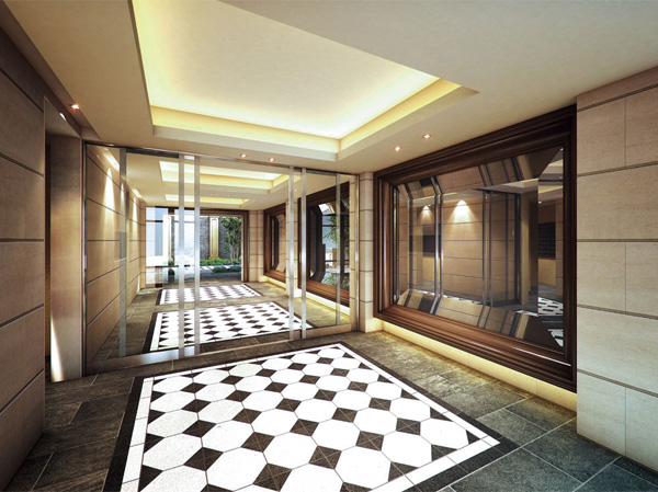 Shared facilities.  [Entrance hall] "Verena Inage" of Euro design classic and modern are fused. Magnificent and delicate is bound, True value as a residence to be inherited. It is multi-layered essence, It gives birth a new richness. now, Beating of beautiful residence is echoed quietly. (Rendering)