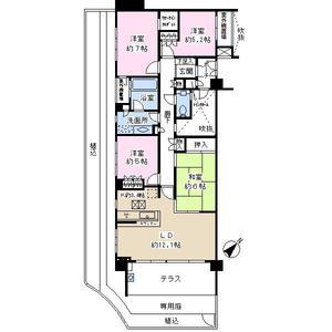 Floor plan. 4LDK + S (storeroom), Price 42,800,000 yen, Occupied area 90.68 sq m