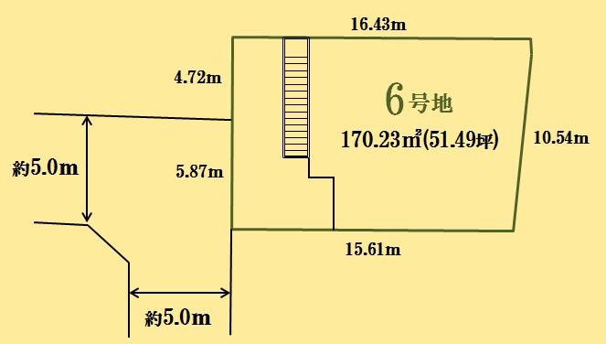 Compartment figure. Land price 12.9 million yen, Land area 170.23 sq m