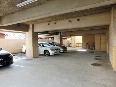 Parking lot. The first floor has become a parking lot