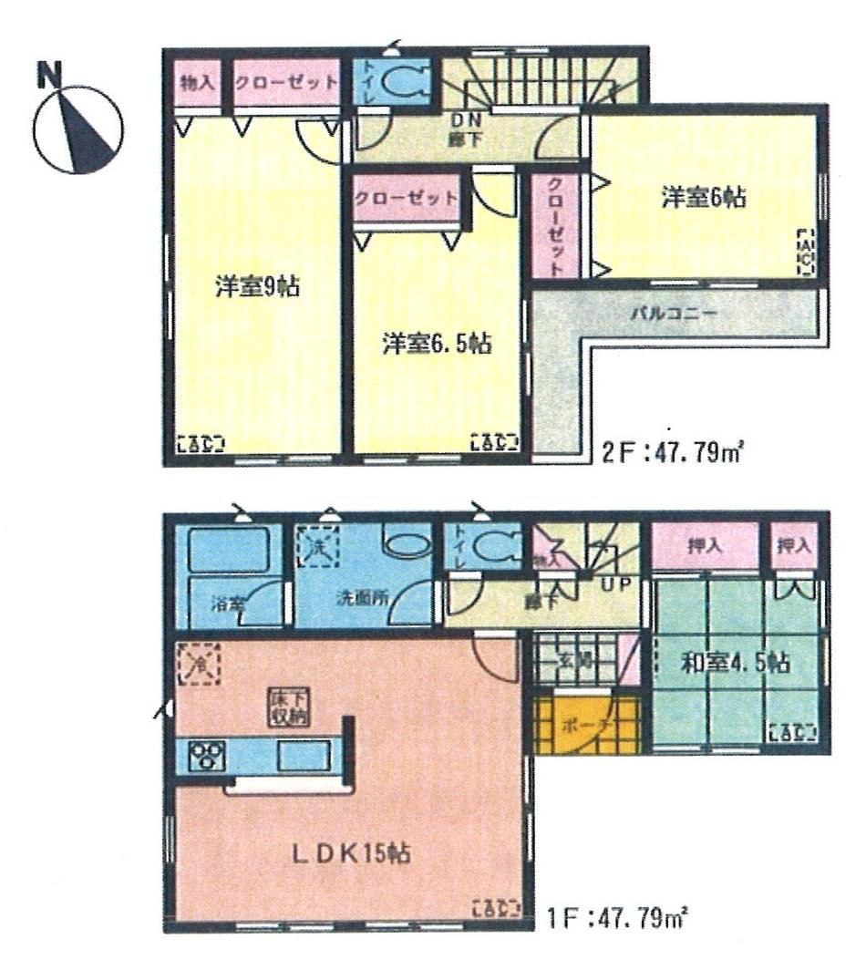 Floor plan. (13 Building), Price 23.8 million yen, 4LDK, Land area 167.4 sq m , Building area 99.99 sq m