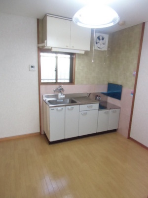 Kitchen. There is a window in front of the kitchen table ventilation is good kitchen.