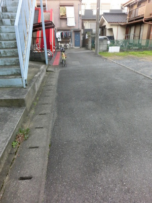 Entrance. A quiet residential area