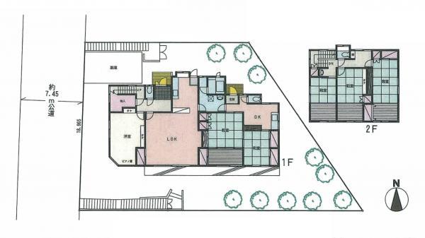 Floor plan. 25,800,000 yen, 6LDK, Land area 483.25 sq m , Building area 205.78 sq m