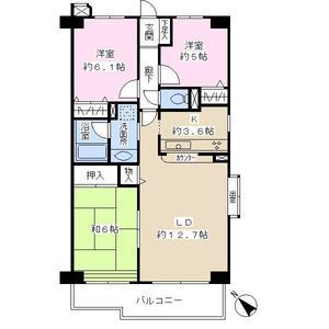 Floor plan. 3LDK, Price 17.4 million yen, Occupied area 73.26 sq m , Balcony area 8.2 sq m