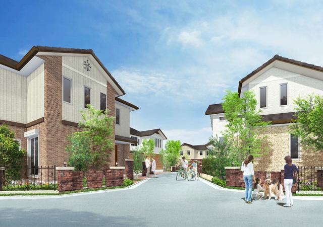 Other. Toyota home unique beautiful and open-minded urban development of "non-utility poles.". (Cityscape Rendering CG)