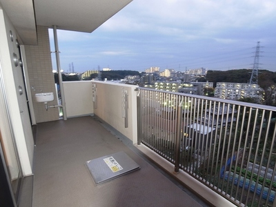 Balcony. With a convenient slop sink. Also spacious balcony.