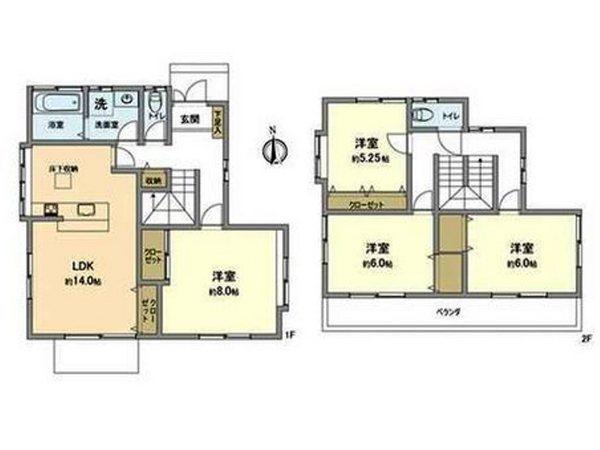 Floor plan. 18.9 million yen, 4LDK, Land area 155.05 sq m , Building area 103.82 sq m   [Floor plan] Already the room renovation