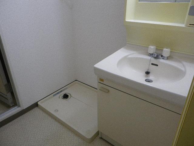 Washroom. Independent wash basin, Indoor Laundry Storage