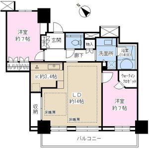 Floor plan. 2LDK + S (storeroom), Price 43,700,000 yen, Occupied area 76.33 sq m , Balcony area 10 sq m