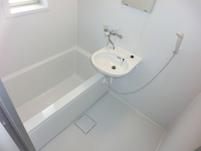 Bath. Bathroom of new