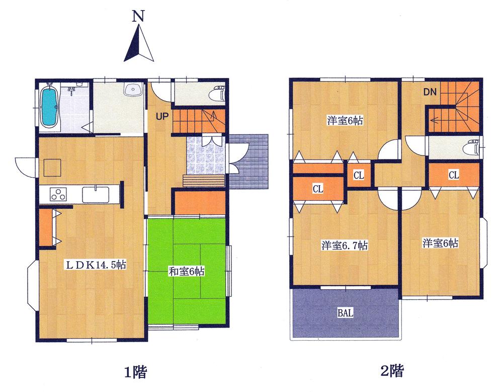 Floor plan. 19,800,000 yen, 4LDK, Land area 158.33 sq m , Building area 99.12 sq m