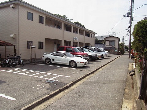 Parking lot. On-site parking