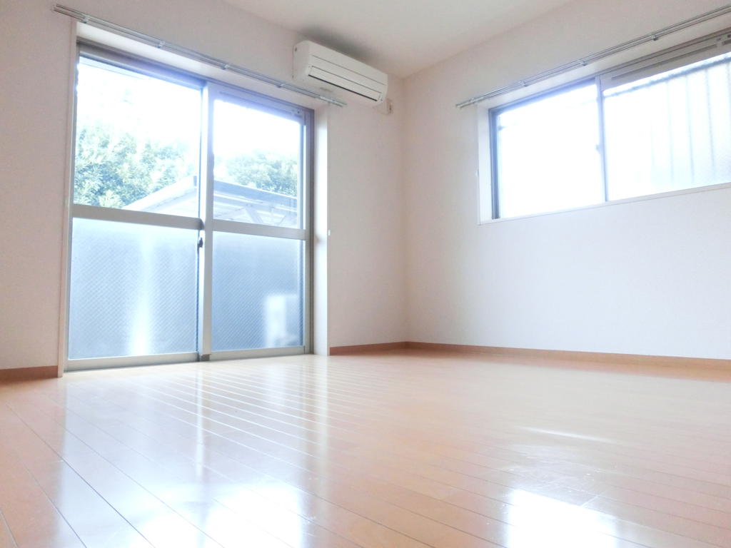 Living and room. Bright living room with two-sided lighting