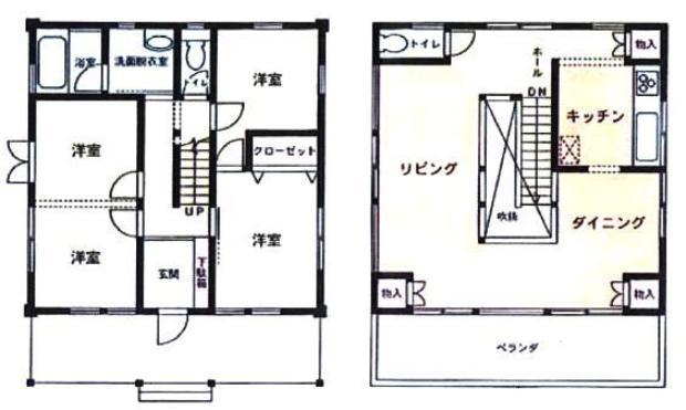 Floor plan. 35,900,000 yen, 4LDK, Land area 186.66 sq m , Building area 101.84 sq m