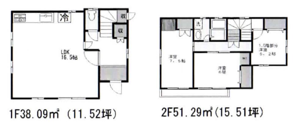 Floor plan. 16 million yen, 3LDK, Land area 95.87 sq m , Renovation properties of building area 89.38 sq m southeast corner lot