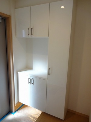 Entrance. High type of shoe box, Entrance also neat storage!