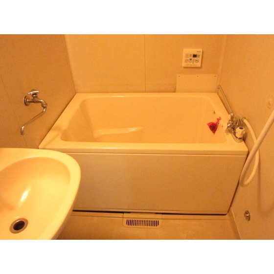 Bath. Comfortable bus