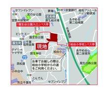 Access view. From Kashiwadai elementary school entrance bus stop