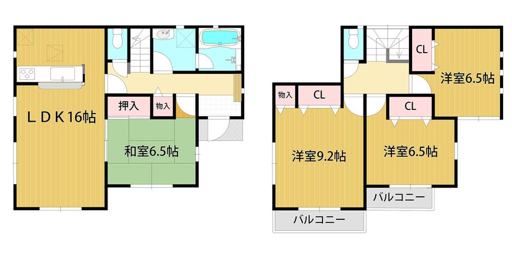 Floor plan. (1 Building), Price 26,800,000 yen, 4LDK, Land area 145.12 sq m , Building area 103.67 sq m