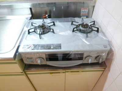 Kitchen. Newly constructed gas stove