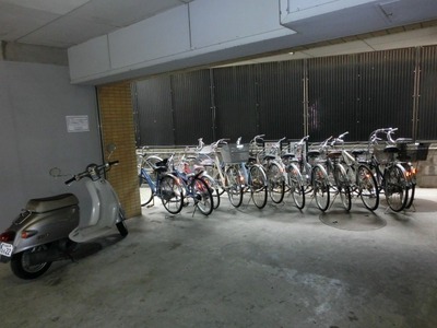 Other common areas. On-site bicycle parking lot