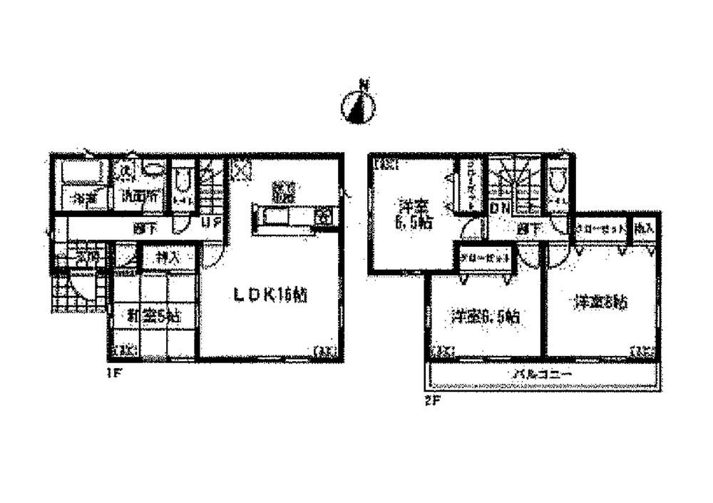 Floor plan. 21,800,000 yen, 4LDK, Land area 130.77 sq m , Building area 98.01 sq m