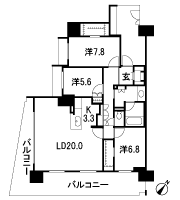 Floor: 3LDK + 2WIC + SC, occupied area: 101.87 sq m, Price: 61,180,000 yen, now on sale