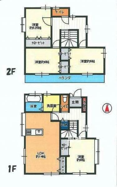 Floor plan. 18.9 million yen, 4LDK, Land area 155.05 sq m , Building area 103.82 sq m