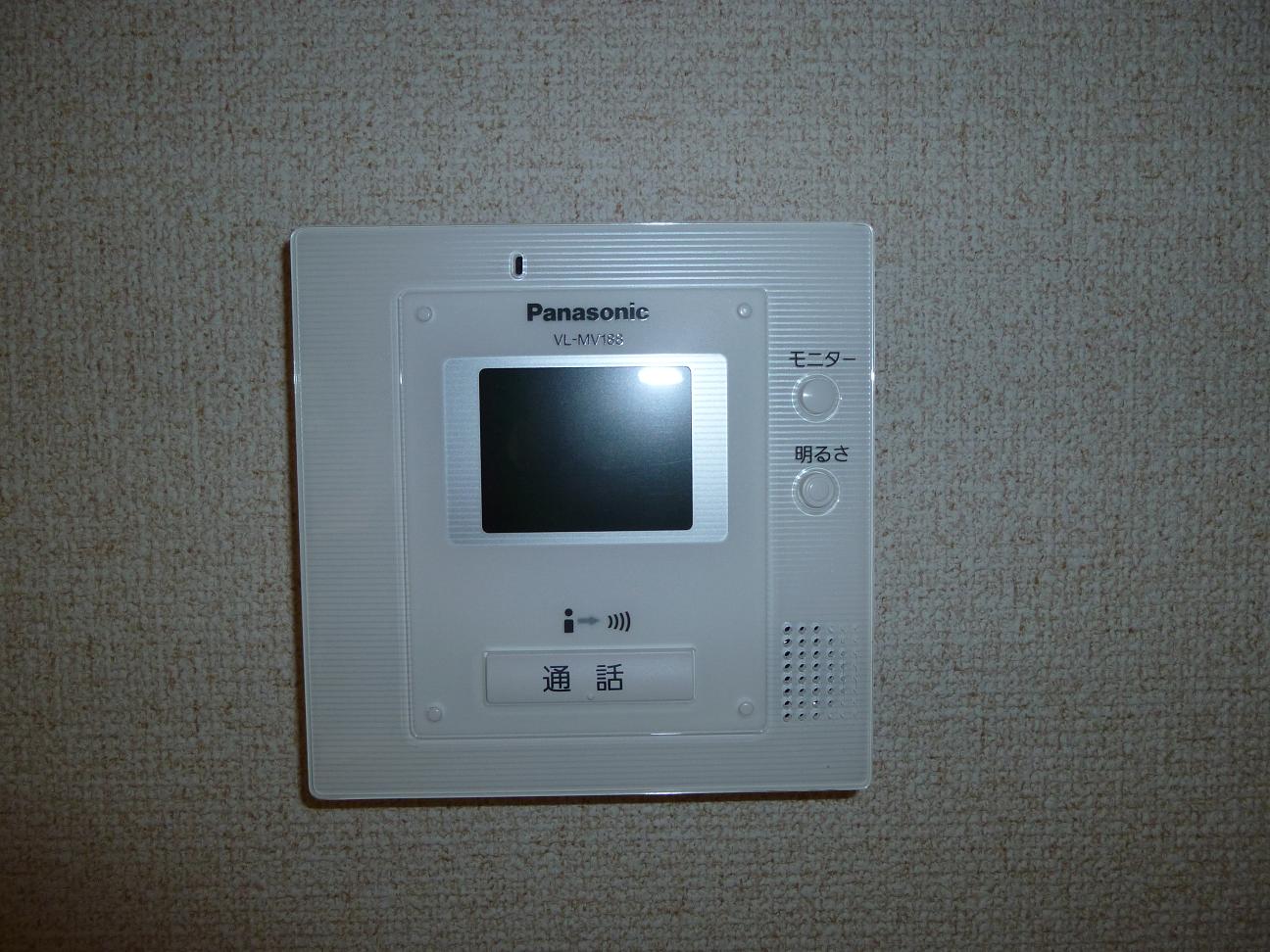 Security. TV color monitor intercom