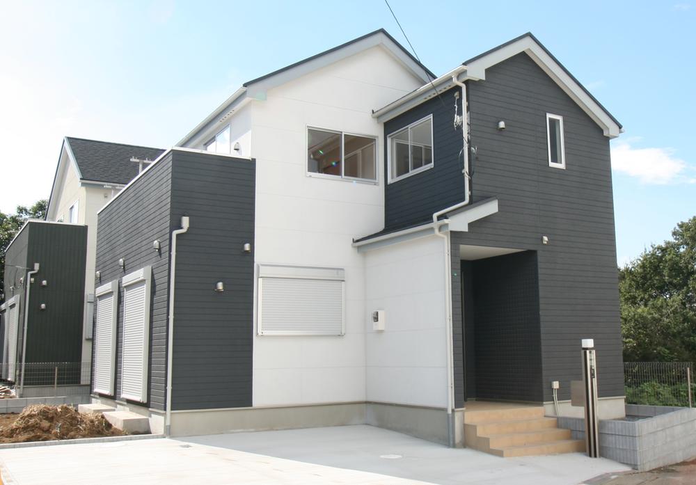 Local appearance photo. Appearance of modern design using the ALC power board! From the front 1 Building ・ Building 2