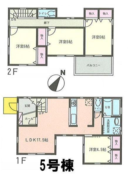Floor plan. 22,800,000 yen, 4LDK, Land area 129.27 sq m , Building area 99.15 sq m