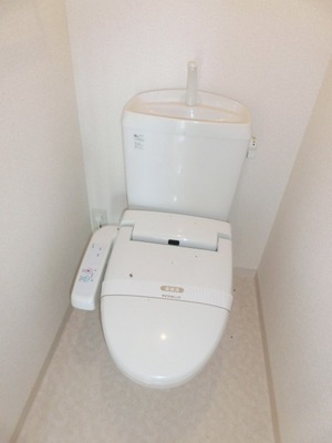 Toilet. Toilet with warm water washing toilet seat