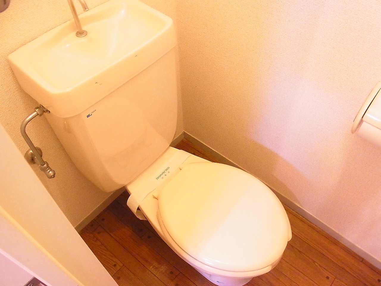 Toilet. It has been cleaned