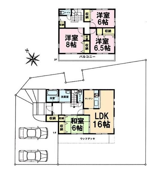 Floor plan. 26,800,000 yen, 4LDK, Land area 235.92 sq m , Building area 110.96 sq m