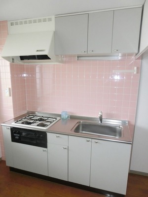 Kitchen. 3-neck is a gas stove with a kitchen.