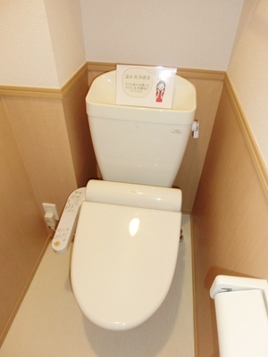 Toilet. Toilet with warm water washing toilet seat