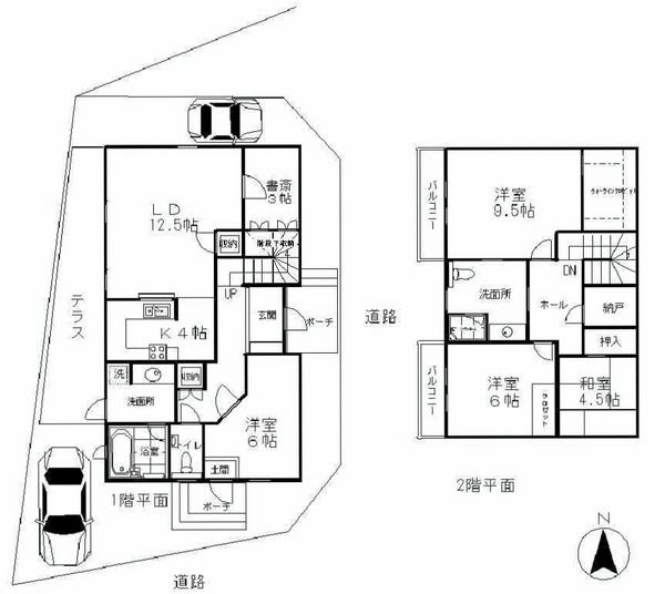 Floor plan. 28.8 million yen, 4LDK + S (storeroom), Land area 169.46 sq m , Building area 156.25 sq m