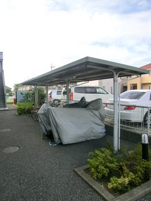 Other common areas. On-site bicycle parking lot