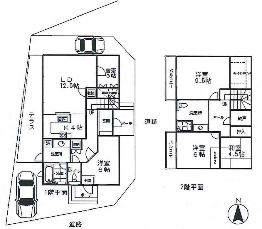 Floor plan. 28.8 million yen, 4LDK + S (storeroom), Land area 169.46 sq m , Building area 156.25 sq m