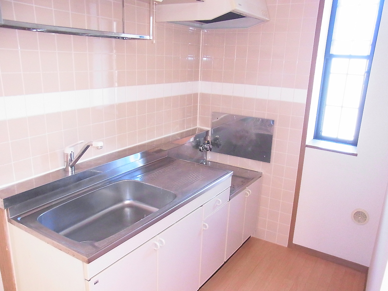 Kitchen. Bright kitchen with a window