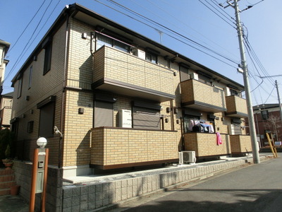 Building appearance. Daiwa House apartment construction.