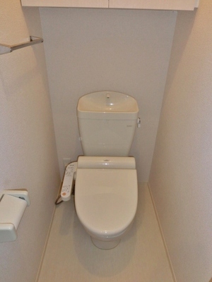 Toilet. Toilet with warm water washing toilet seat